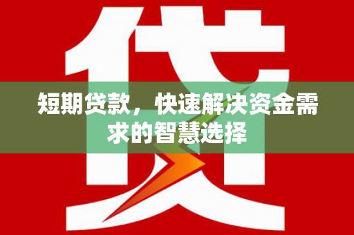 乡城短期贷款，快速解决资金需求的智慧选择