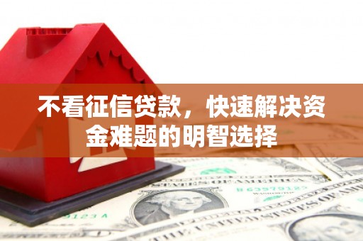 泗阳不看征信贷款，快速解决资金难题的明智选择