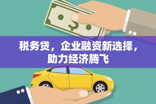 西吉税务贷，企业融资新选择，助力经济腾飞