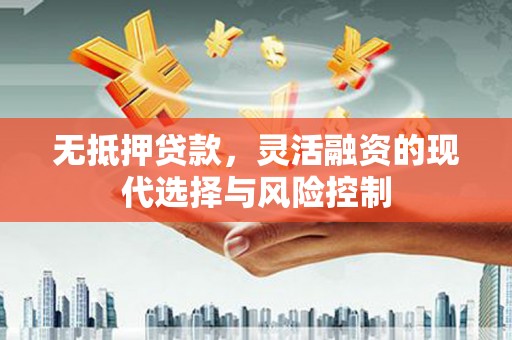阳东无抵押贷款，灵活融资的现代选择与风险控制