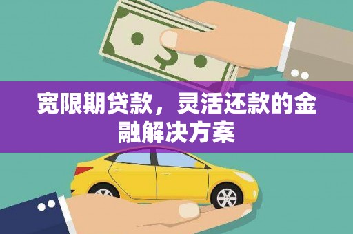 雾峰宽限期贷款，灵活还款的金融解决方案