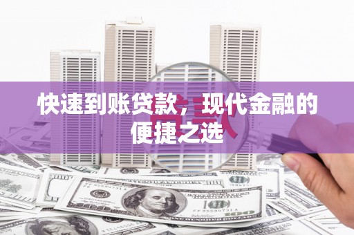 汝南快速到账贷款，现代金融的便捷之选