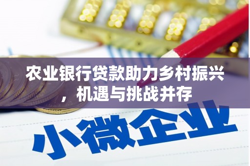 明溪农业银行贷款助力乡村振兴，机遇与挑战并存