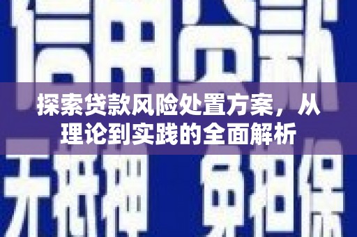 汉台探索贷款风险处置方案，从理论到实践的全面解析